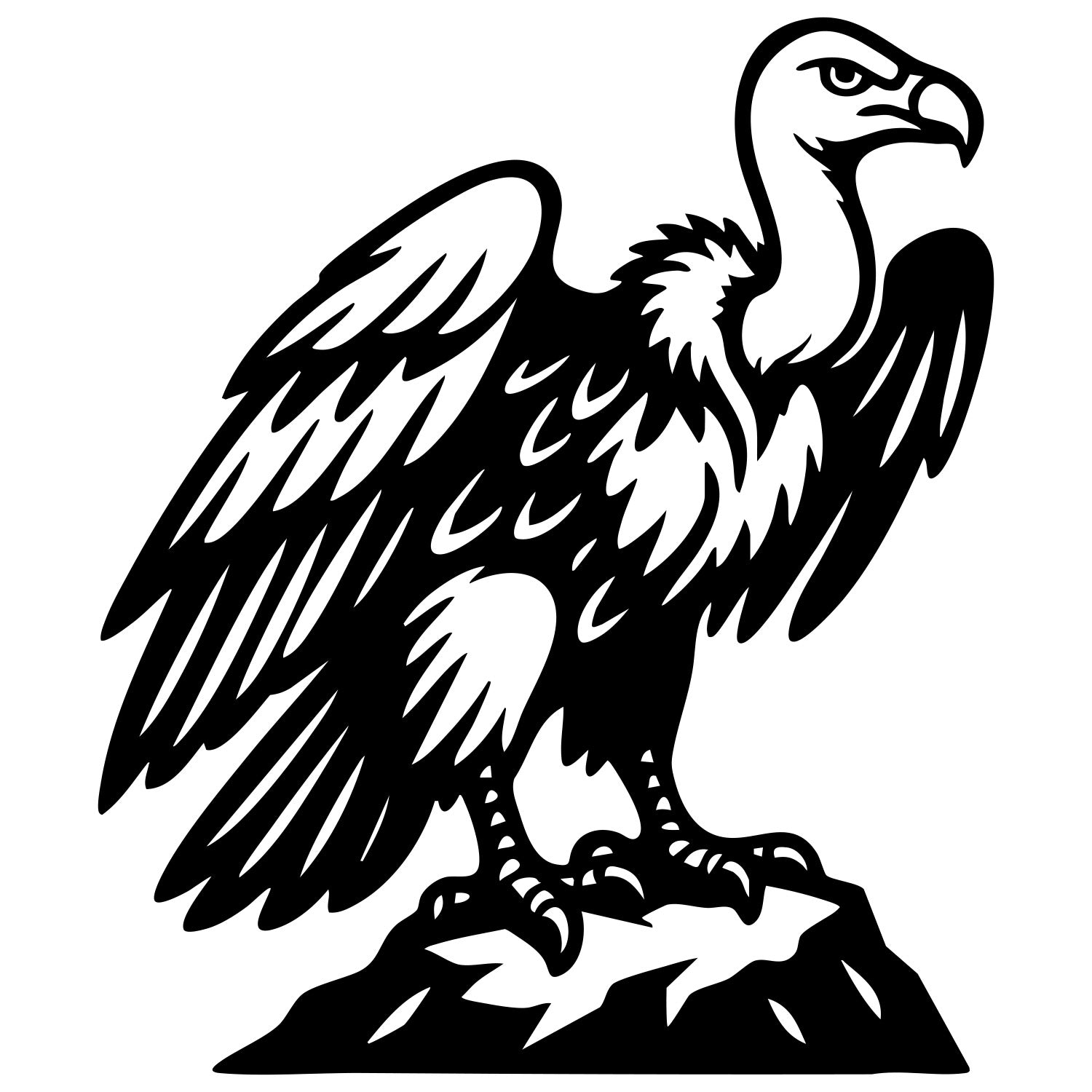 Griffon Vulture DXF File – CNC Cutting Design | ABVULTURE66