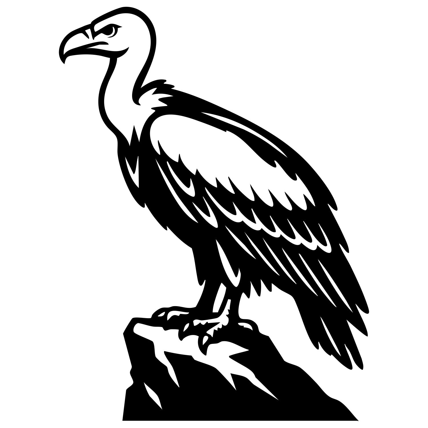 Griffon Vulture DXF File – CNC Cutting Design | ABVULTURE70