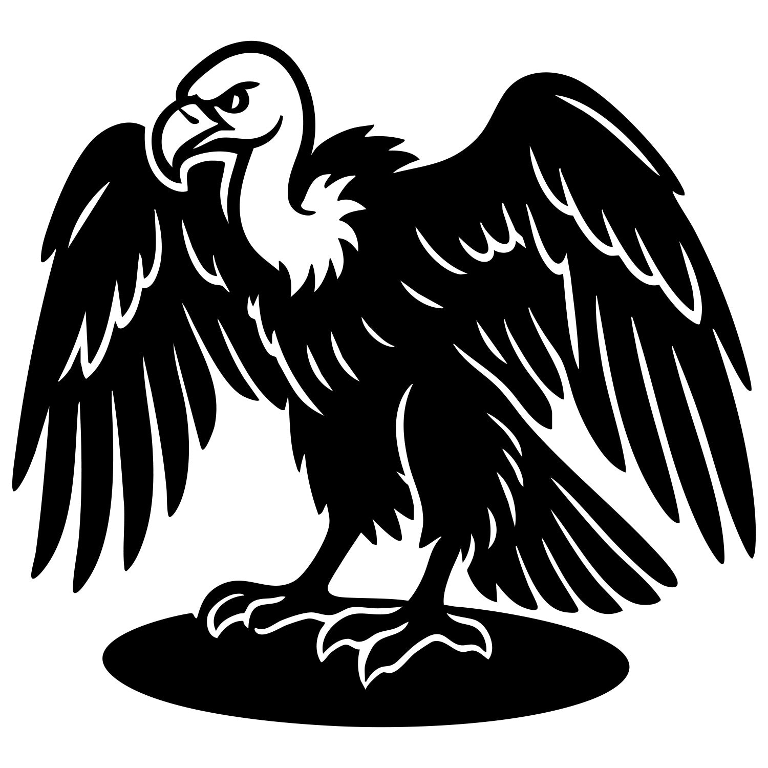 Griffon Vulture DXF File – CNC Cutting Design | ABVULTURE78