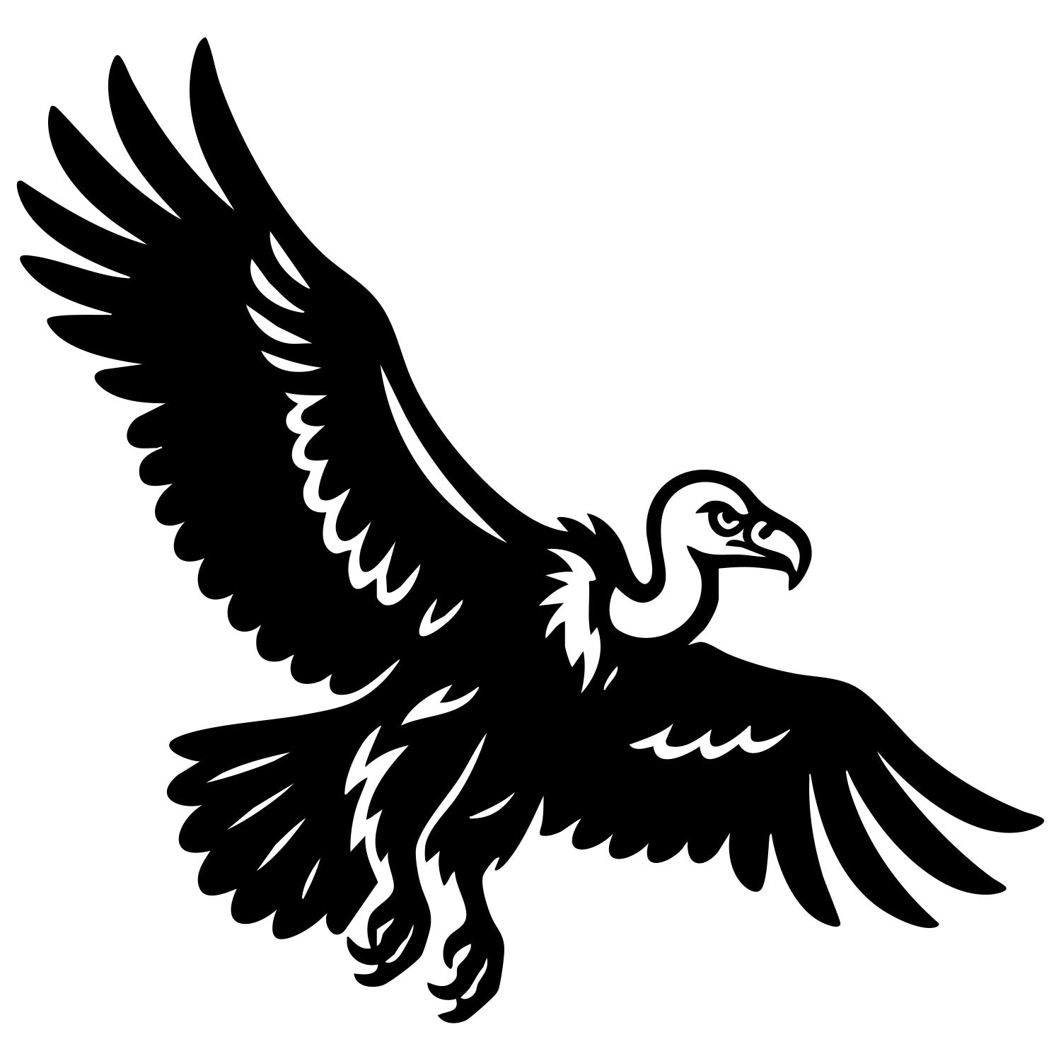 Griffon Vulture DXF File – CNC Cutting Design | ABVULTURE80