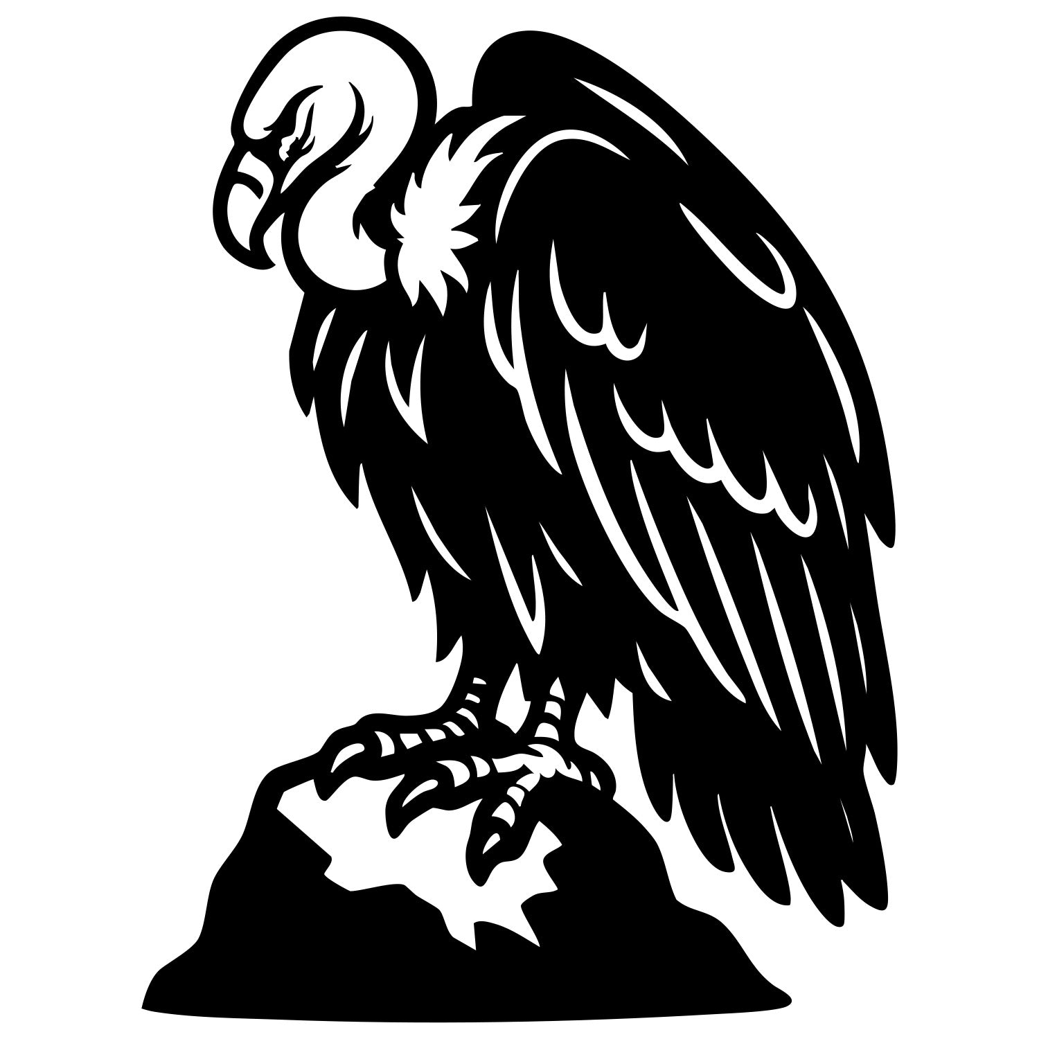 Griffon Vulture DXF File – CNC Cutting Design | ABVULTURE81