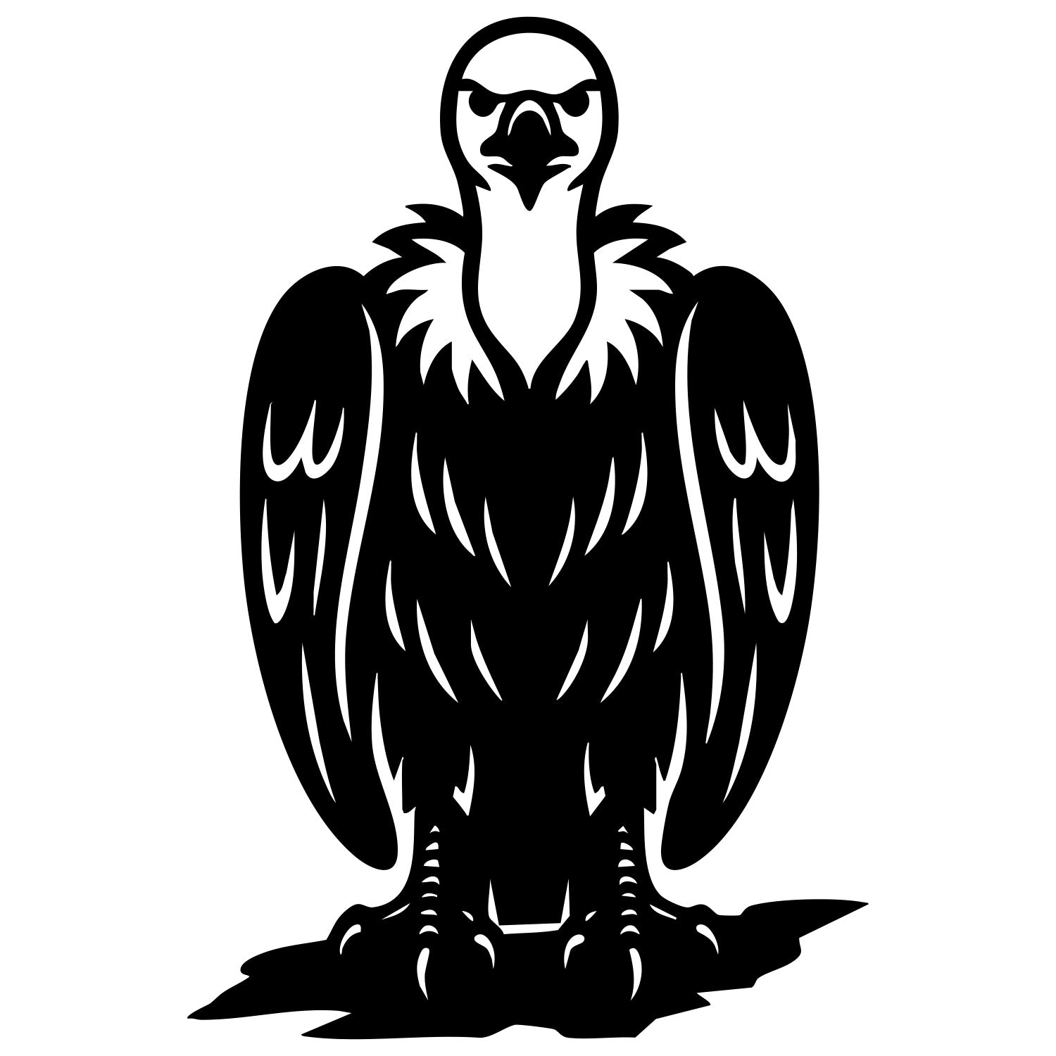 Griffon Vulture DXF File – CNC Cutting Design | ABVULTURE84