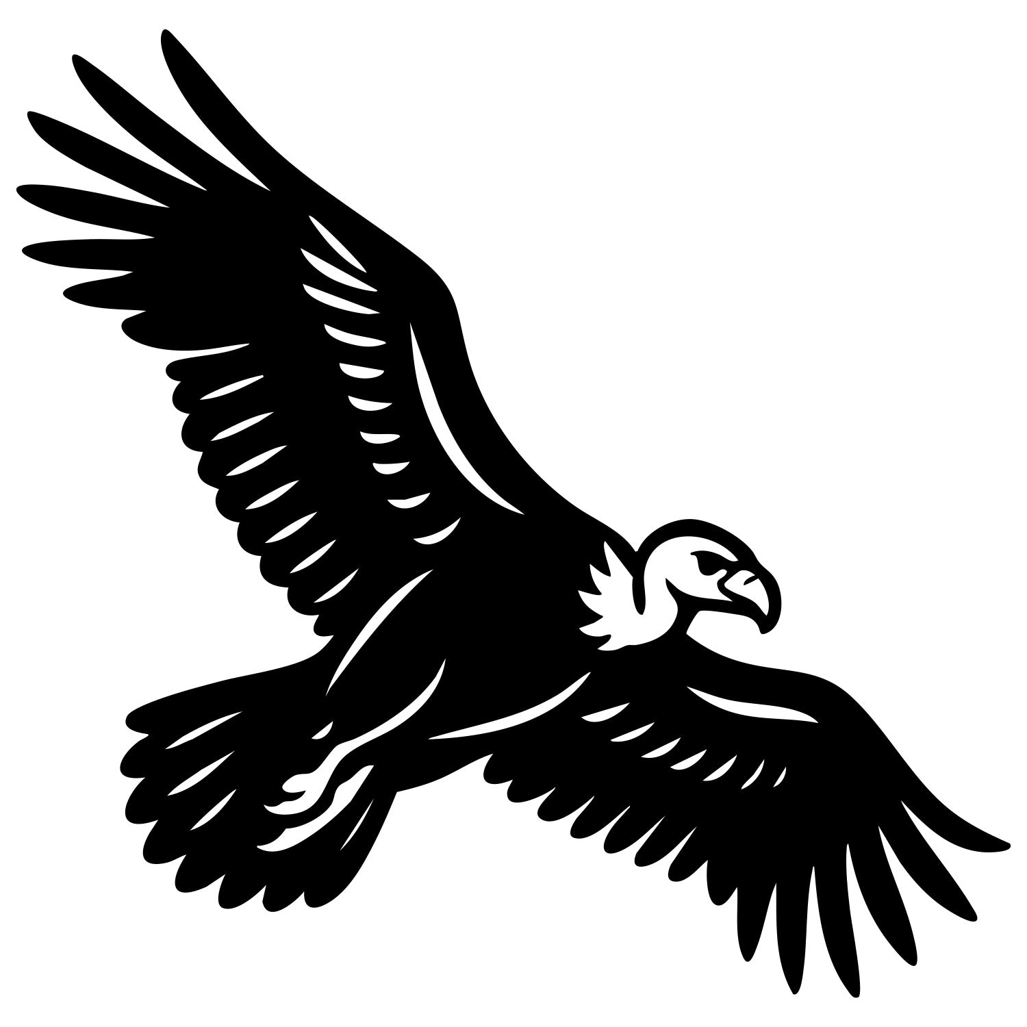 Griffon Vulture DXF File – CNC Cutting Design | ABVULTURE93