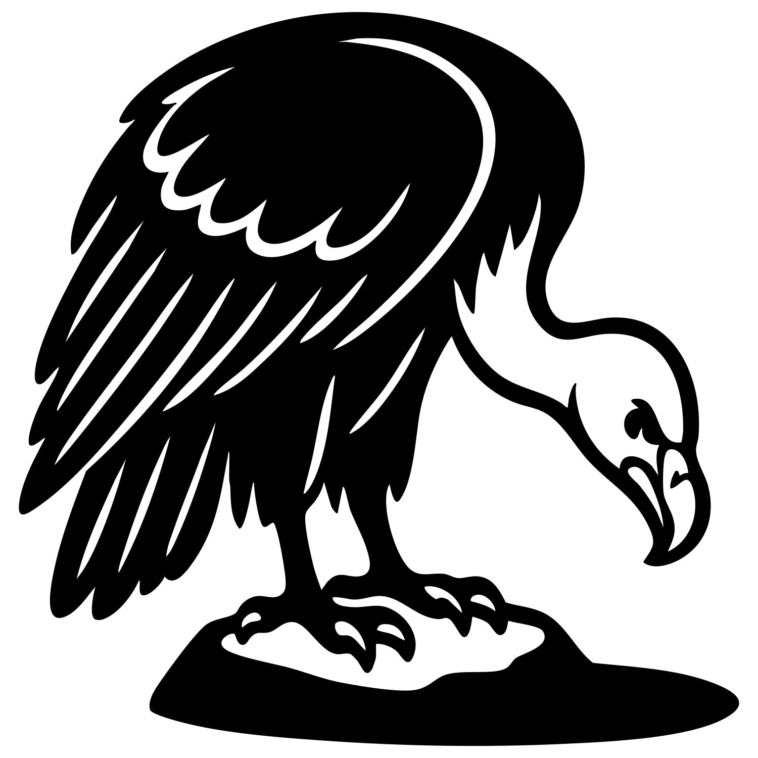Griffon Vulture DXF File – CNC Cutting Design | ABVULTURE95