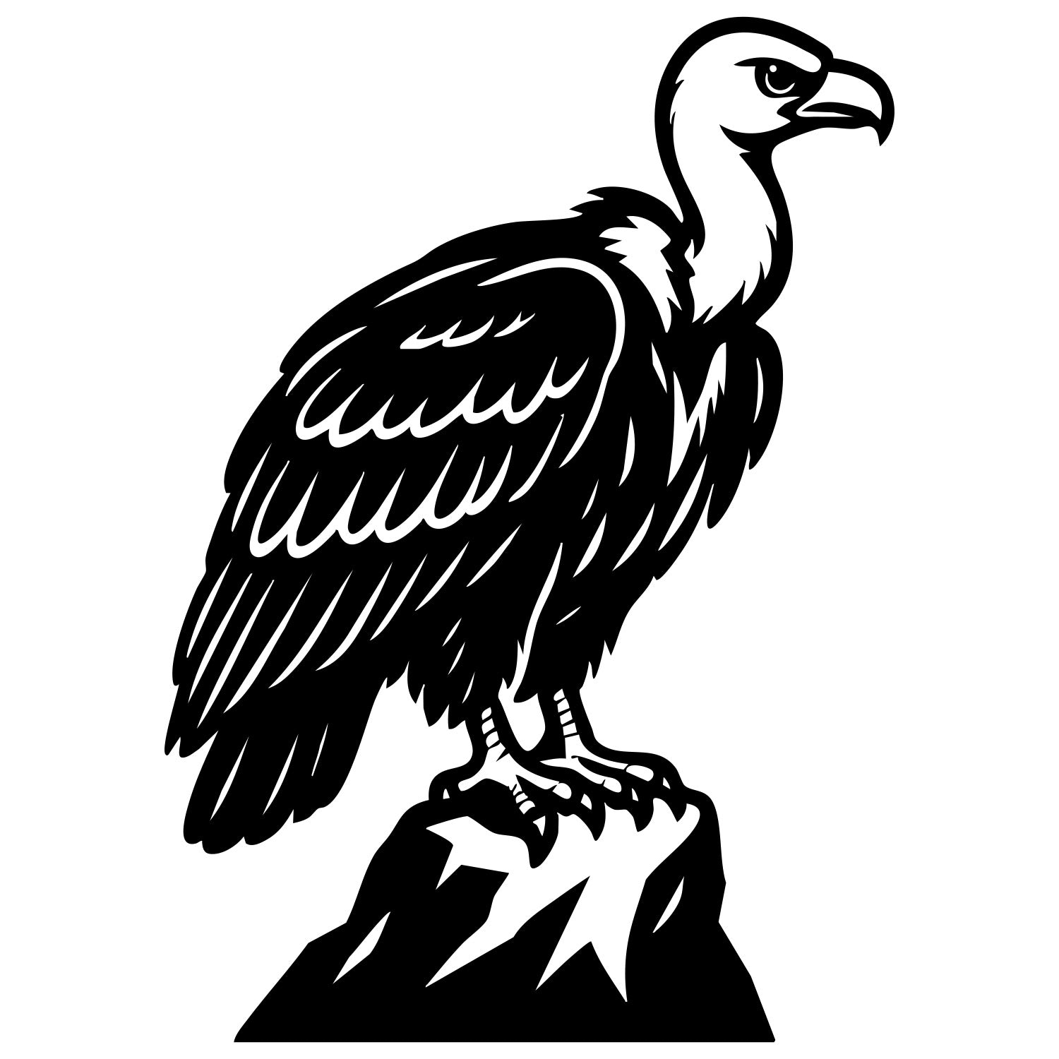 Griffon Vulture DXF File – CNC Cutting Design | ABVULTURE99