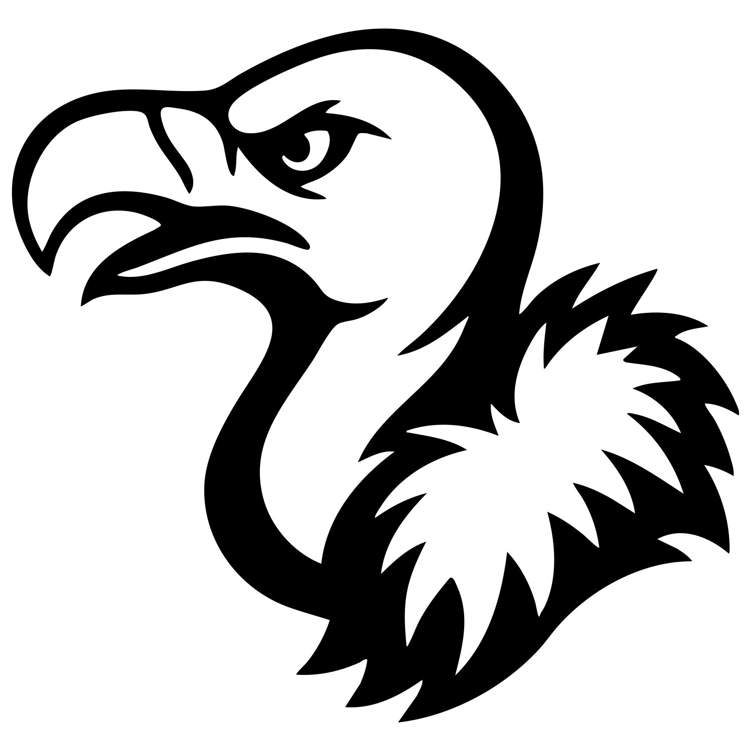 Griffon Vulture Head DXF File – CNC Cutting Design | ABVULTURE229