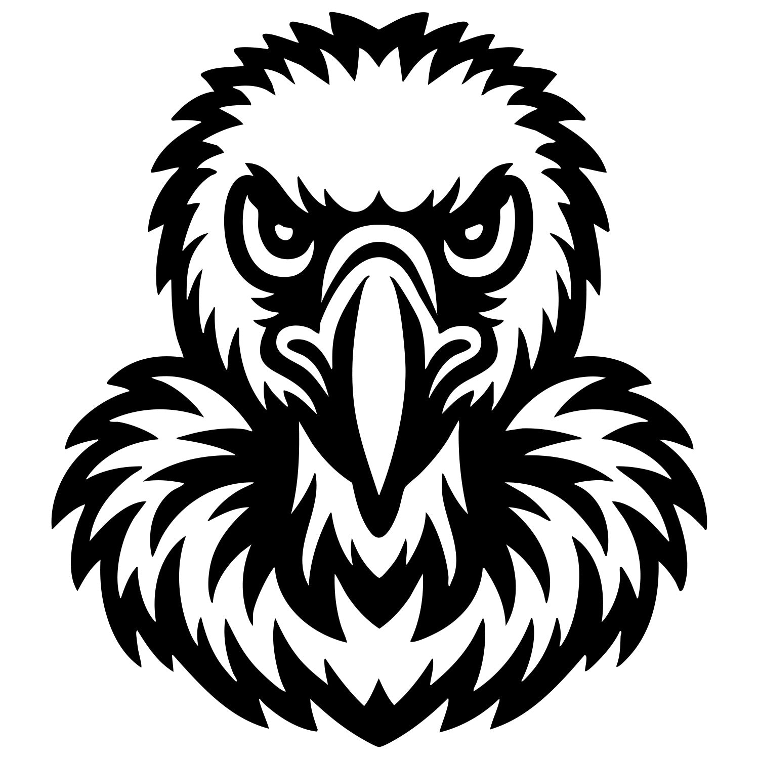Griffon Vulture Head DXF File – CNC Cutting Design | ABVULTURE231
