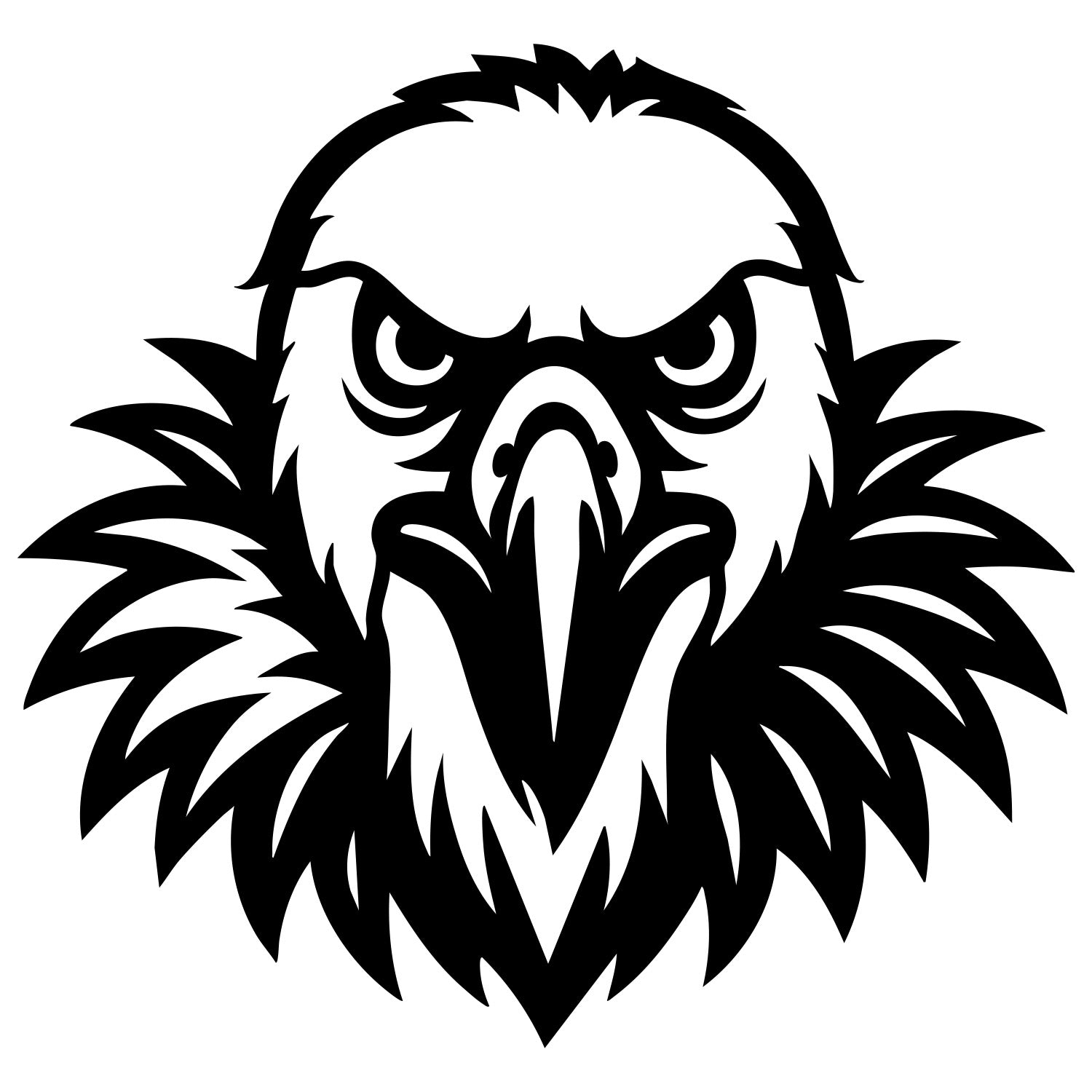Griffon Vulture Head DXF File – CNC Cutting Design | ABVULTURE238