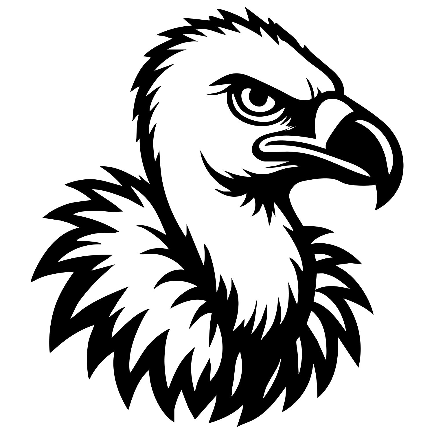 Griffon Vulture Head DXF File – CNC Cutting Design | ABVULTURE241