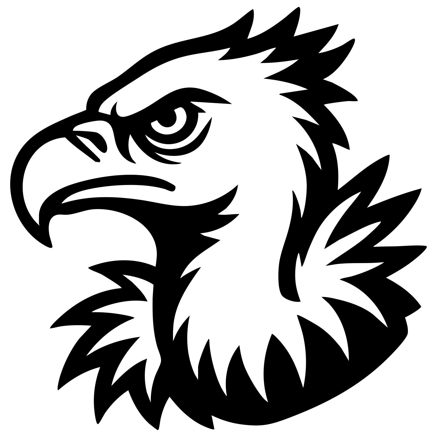 Griffon Vulture Head DXF File – CNC Cutting Design | ABVULTURE244