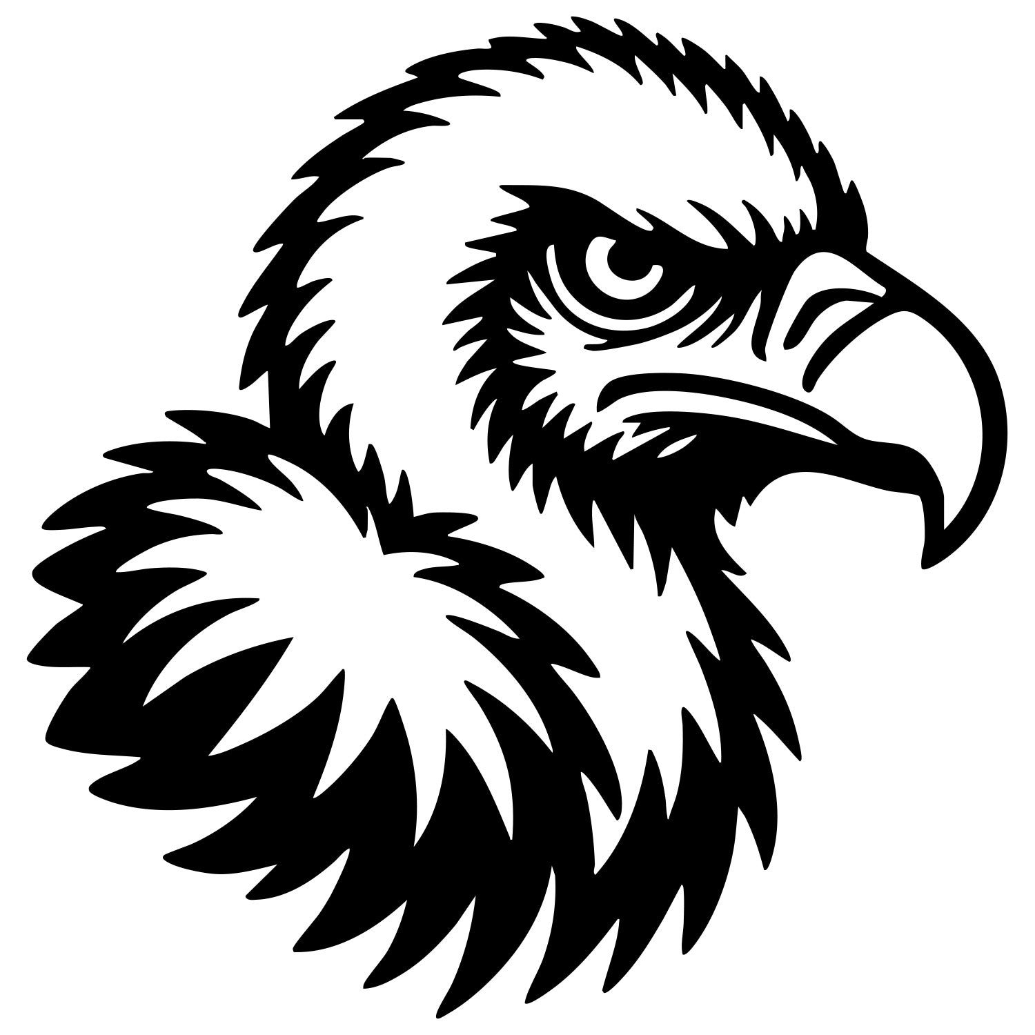 Griffon Vulture Head DXF File – CNC Cutting Design | ABVULTURE245