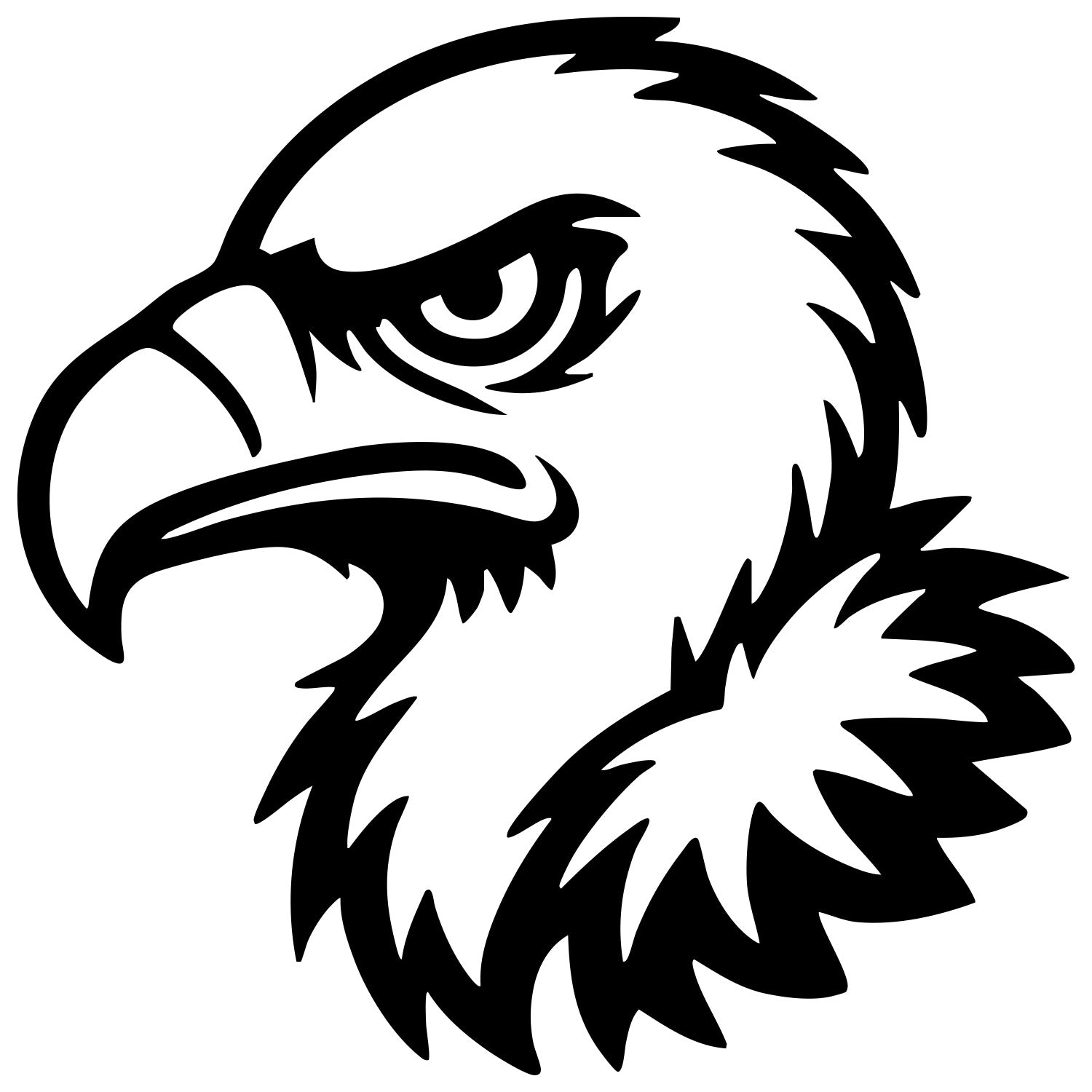 Griffon Vulture Head DXF File – CNC Cutting Design | ABVULTURE246