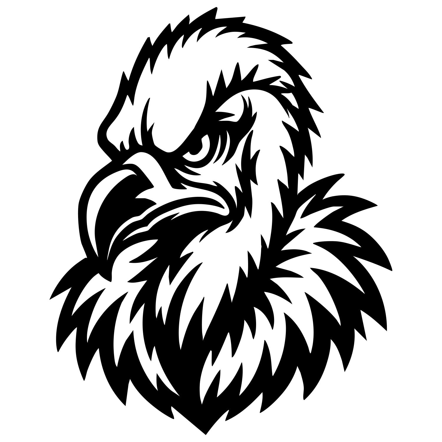 Griffon Vulture Head DXF File – CNC Cutting Design | ABVULTURE247