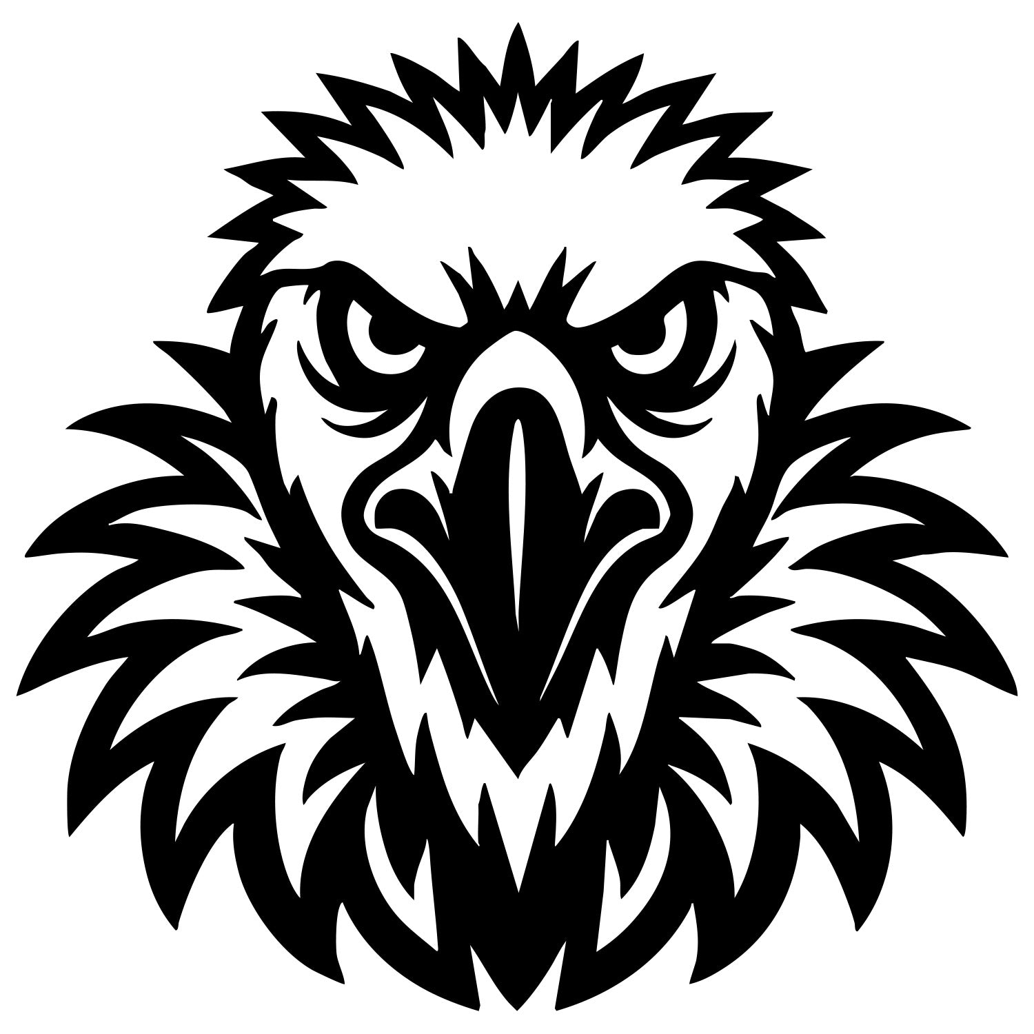 Griffon Vulture Head DXF File – CNC Cutting Design | ABVULTURE249
