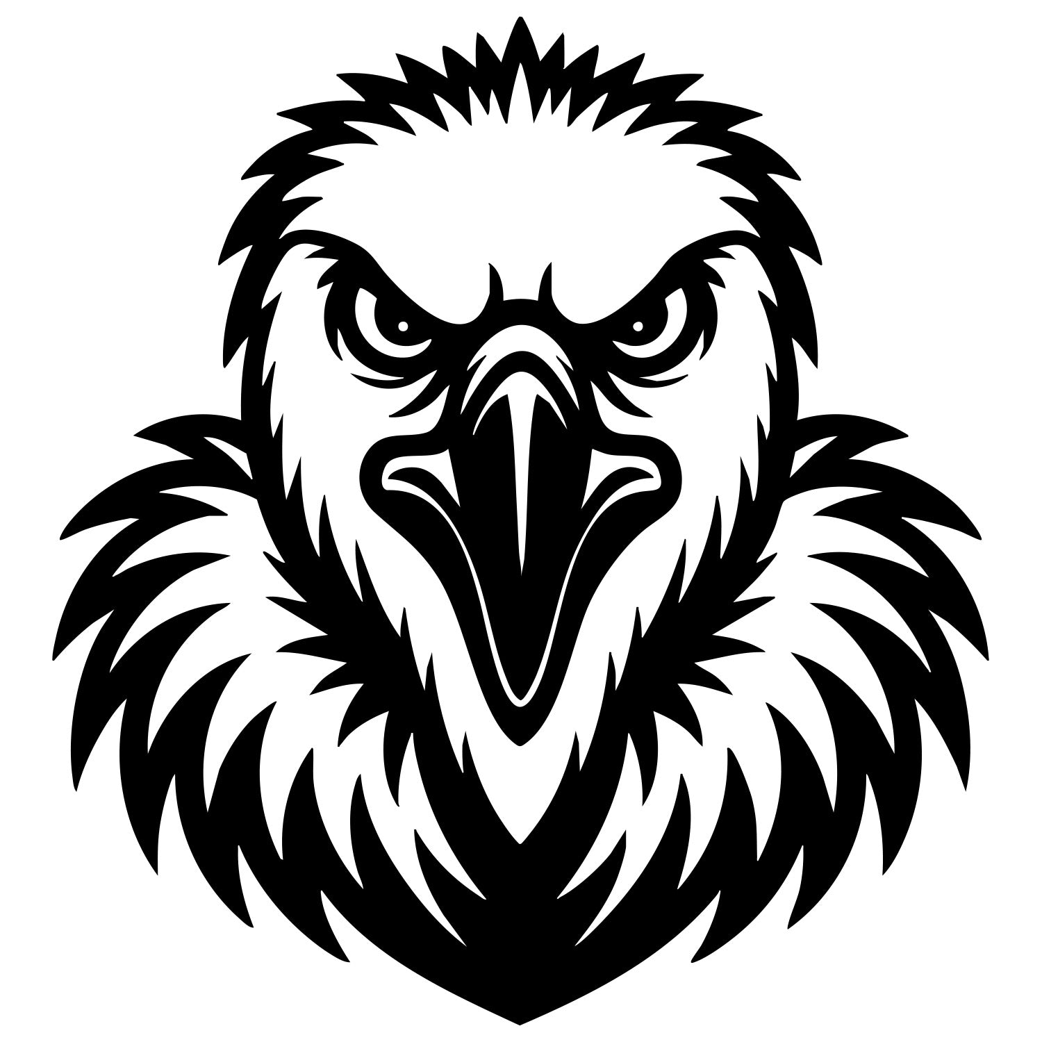 Griffon Vulture Head DXF File – CNC Cutting Design | ABVULTURE252