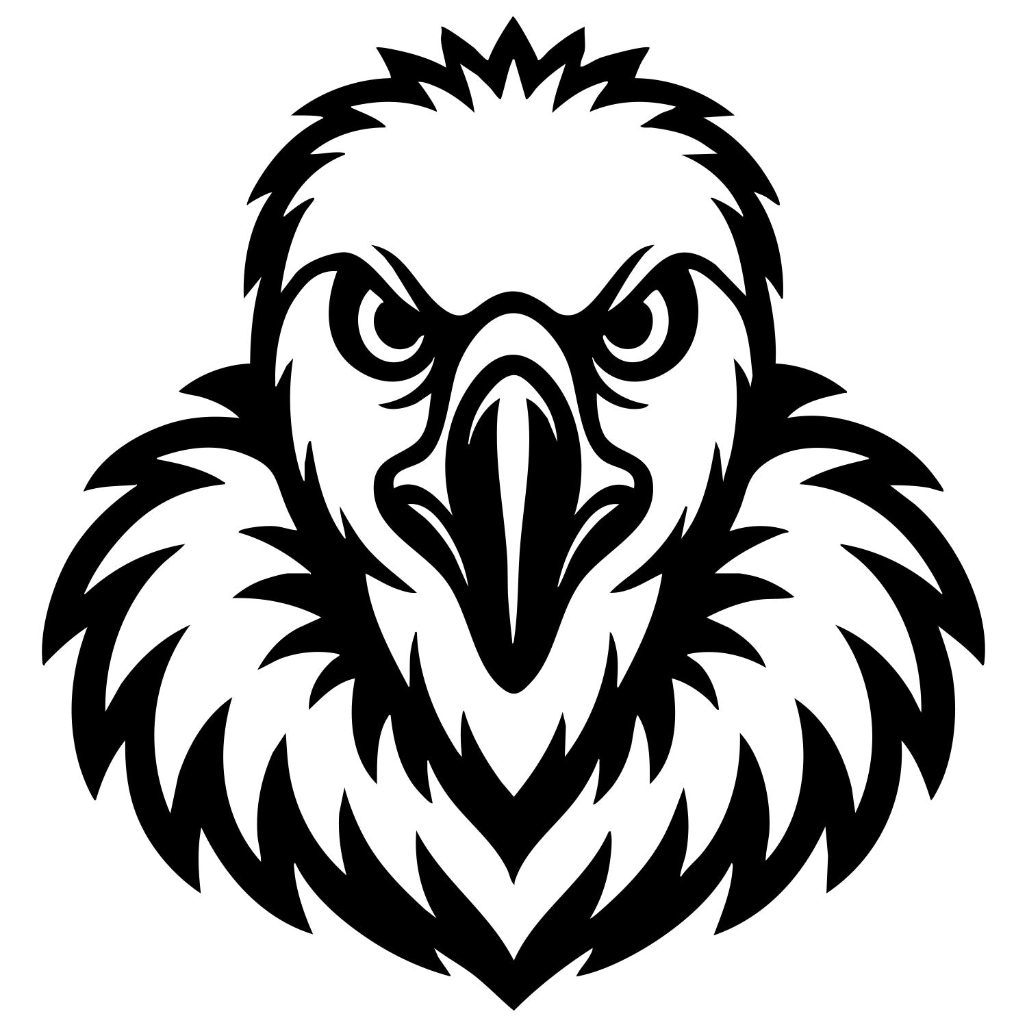 Griffon Vulture Head DXF File – CNC Cutting Design | ABVULTURE255