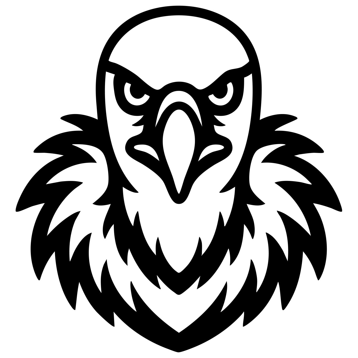 Griffon Vulture Head DXF File – CNC Cutting Design | ABVULTURE259