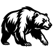 Grizzly Bear DXF File – CNC Cutting Design | AWBEAR107