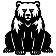Grizzly Bear DXF File – CNC Cutting Design | AWBEAR109