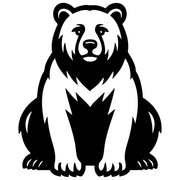 Grizzly Bear DXF File – CNC Cutting Design | AWBEAR131