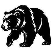 Grizzly Bear DXF File – CNC Cutting Design | AWBEAR149