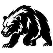 Grizzly Bear DXF File – CNC Cutting Design | AWBEAR153