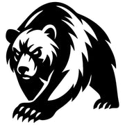 Grizzly Bear DXF File – CNC Cutting Design | AWBEAR165
