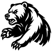 Grizzly Bear DXF File – CNC Cutting Design | AWBEAR184