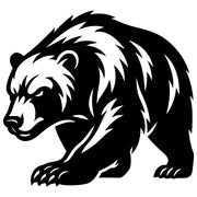 Grizzly Bear DXF File – CNC Cutting Design | AWBEAR211