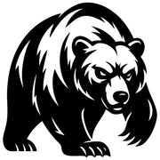 Grizzly Bear DXF File – CNC Cutting Design | AWBEAR214