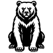 Grizzly Bear DXF File – CNC Cutting Design | AWBEAR241