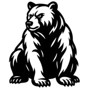 Grizzly Bear DXF File – CNC Cutting Design | AWBEAR245