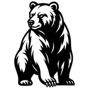 Grizzly Bear DXF File – CNC Cutting Design | AWBEAR247