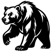 Grizzly Bear DXF File – CNC Cutting Design | AWBEAR250
