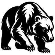 Grizzly Bear DXF File – CNC Cutting Design | AWBEAR272