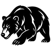 Grizzly Bear DXF File – CNC Cutting Design | AWBEAR273
