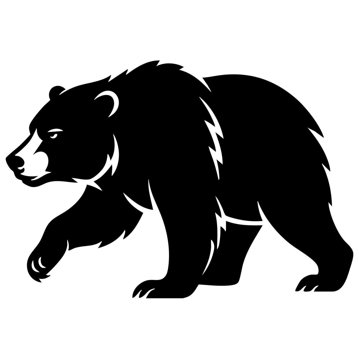Grizzly Bear DXF File – CNC Cutting Design | AWBEAR280