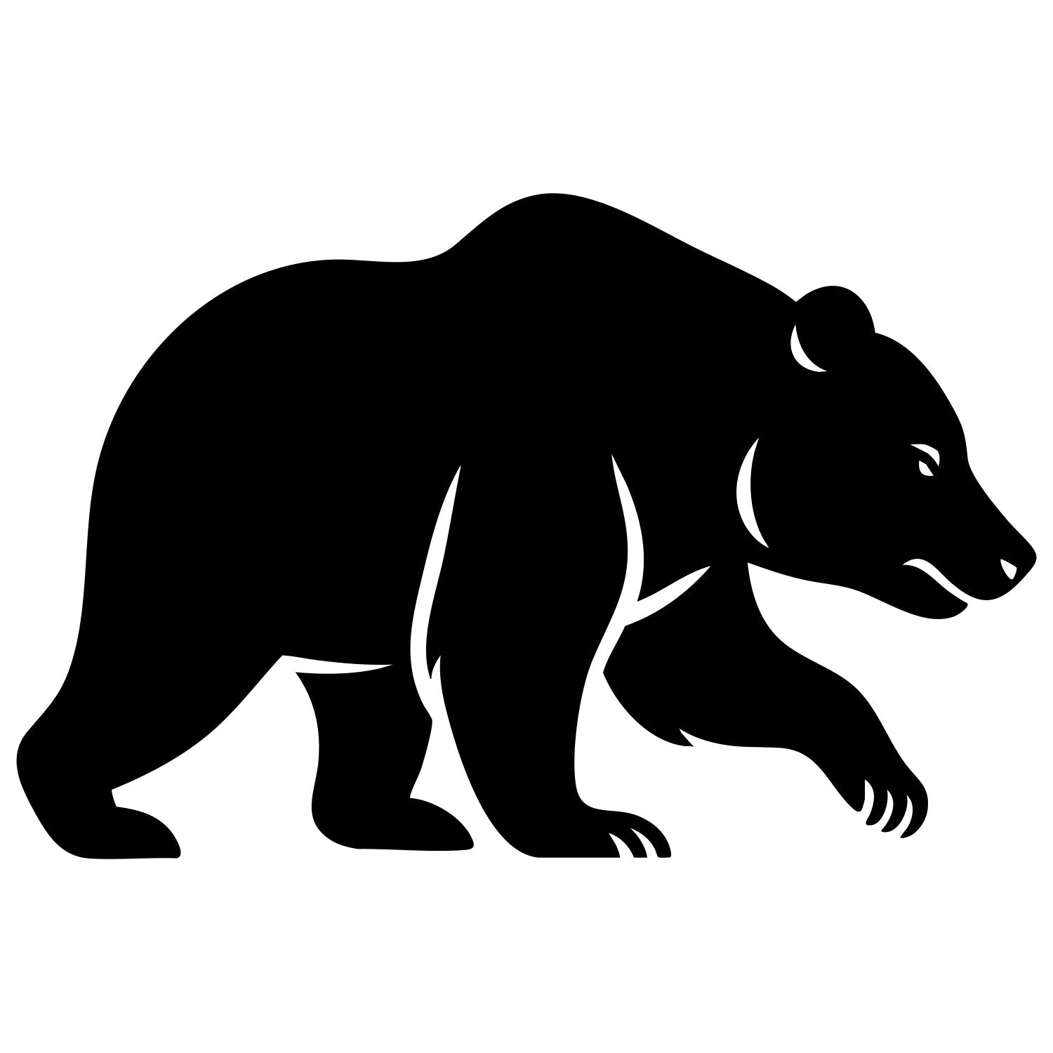 Grizzly Bear DXF File – CNC Cutting Design | AWBEAR282