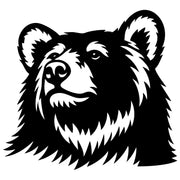 Grizzly Bear Head DXF File – CNC Cutting Design | AWBEAR1