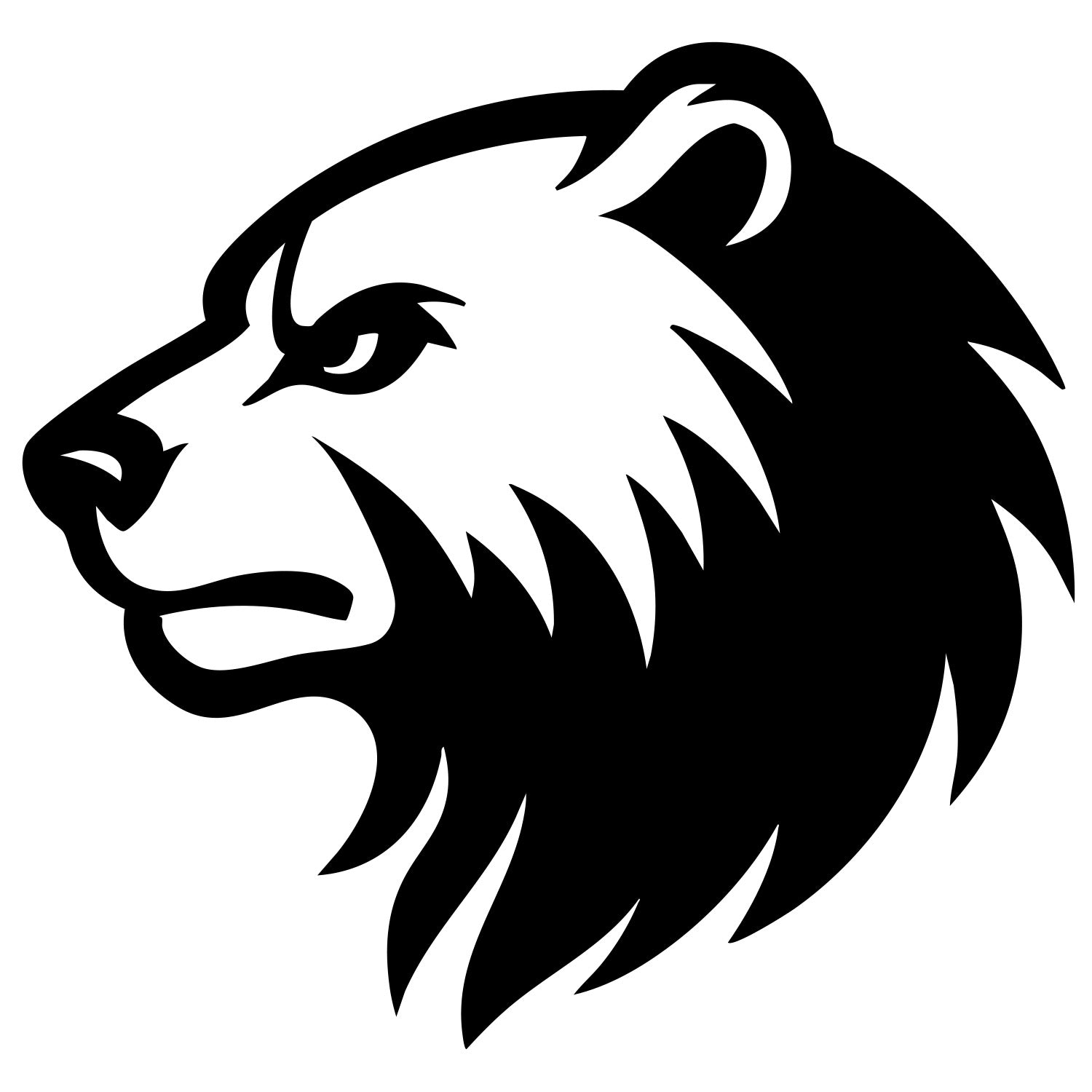 Grizzly Bear Head DXF File – CNC Cutting Design | AWBEAR16