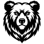 Grizzly Bear Head DXF File – CNC Cutting Design | AWBEAR20