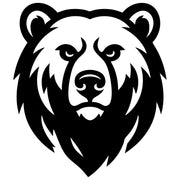 Grizzly Bear Head DXF File – CNC Cutting Design | AWBEAR277