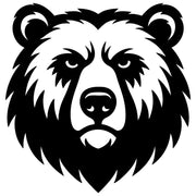 Grizzly Bear Head DXF File – CNC Cutting Design | AWBEAR44