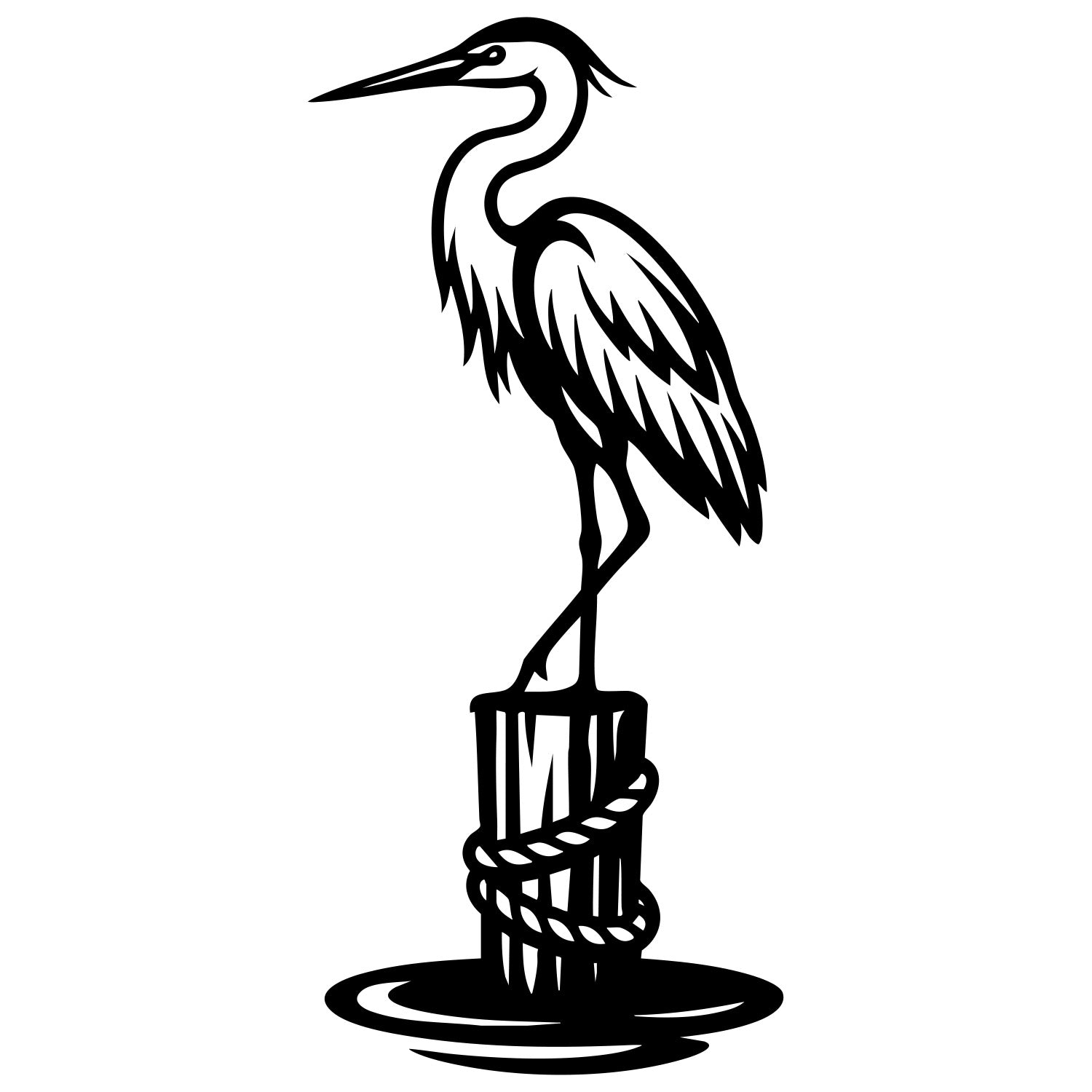 Heron DXF File – CNC Cutting Design | ABHERON102