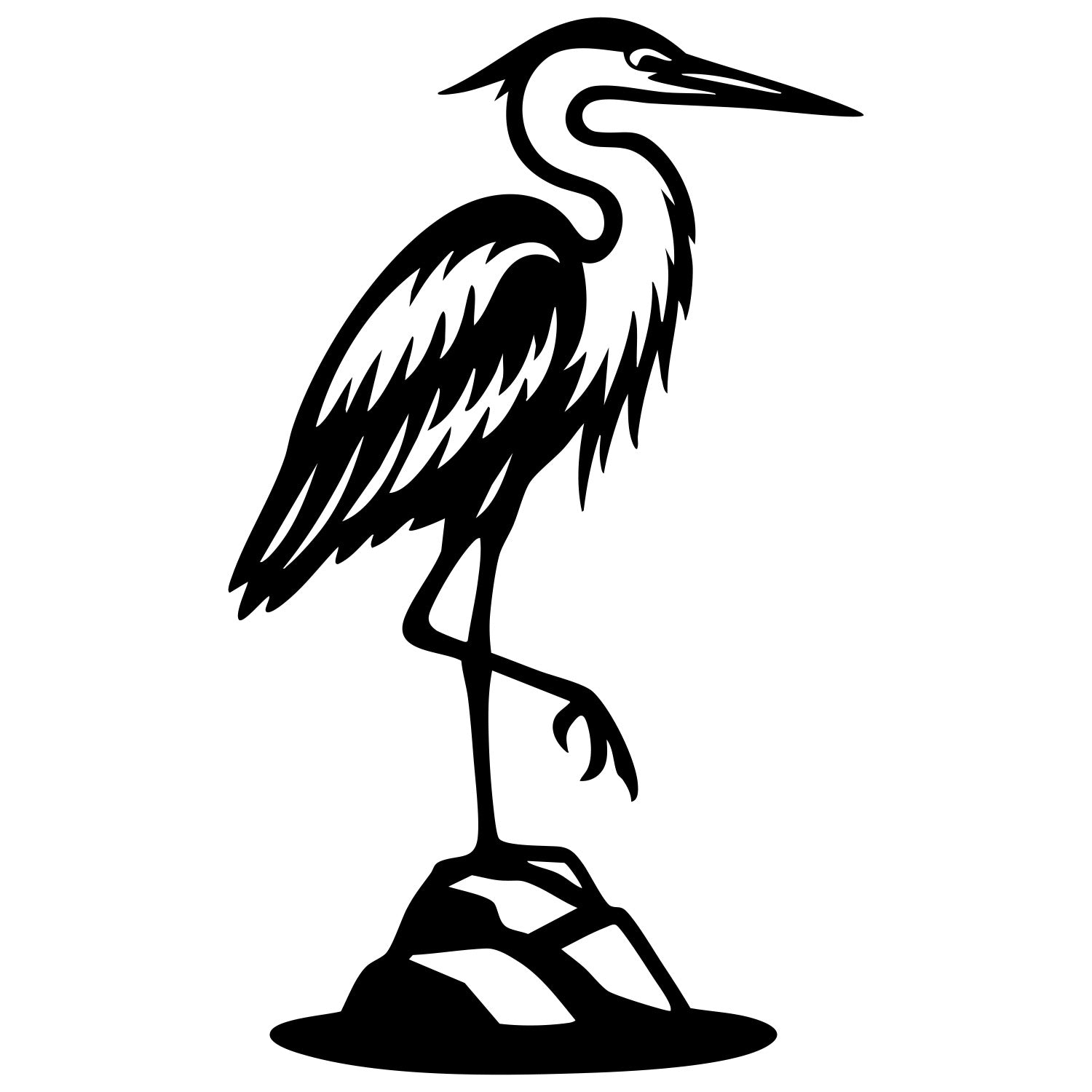 Heron DXF File – CNC Cutting Design | ABHERON112