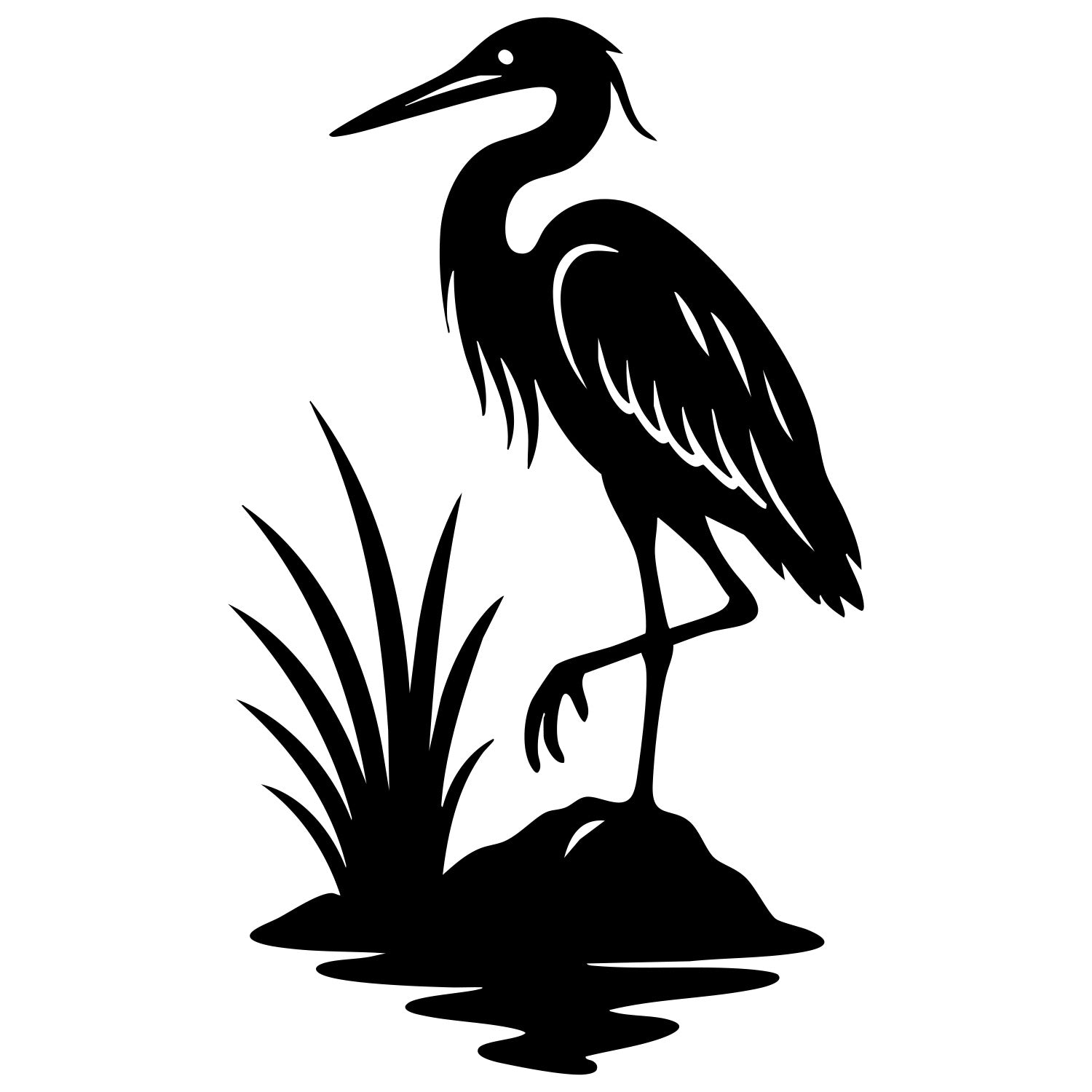 Heron DXF File – CNC Cutting Design | ABHERON113