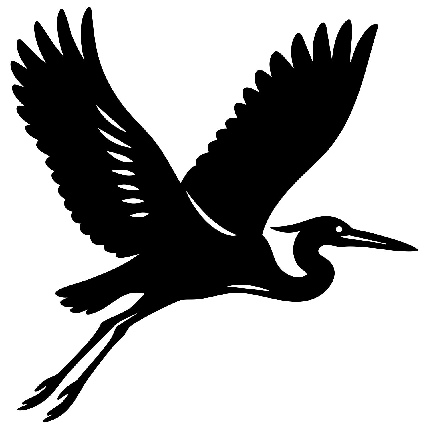 Heron DXF File – CNC Cutting Design | ABHERON16