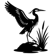 Heron DXF File – CNC Cutting Design | ABHERON24