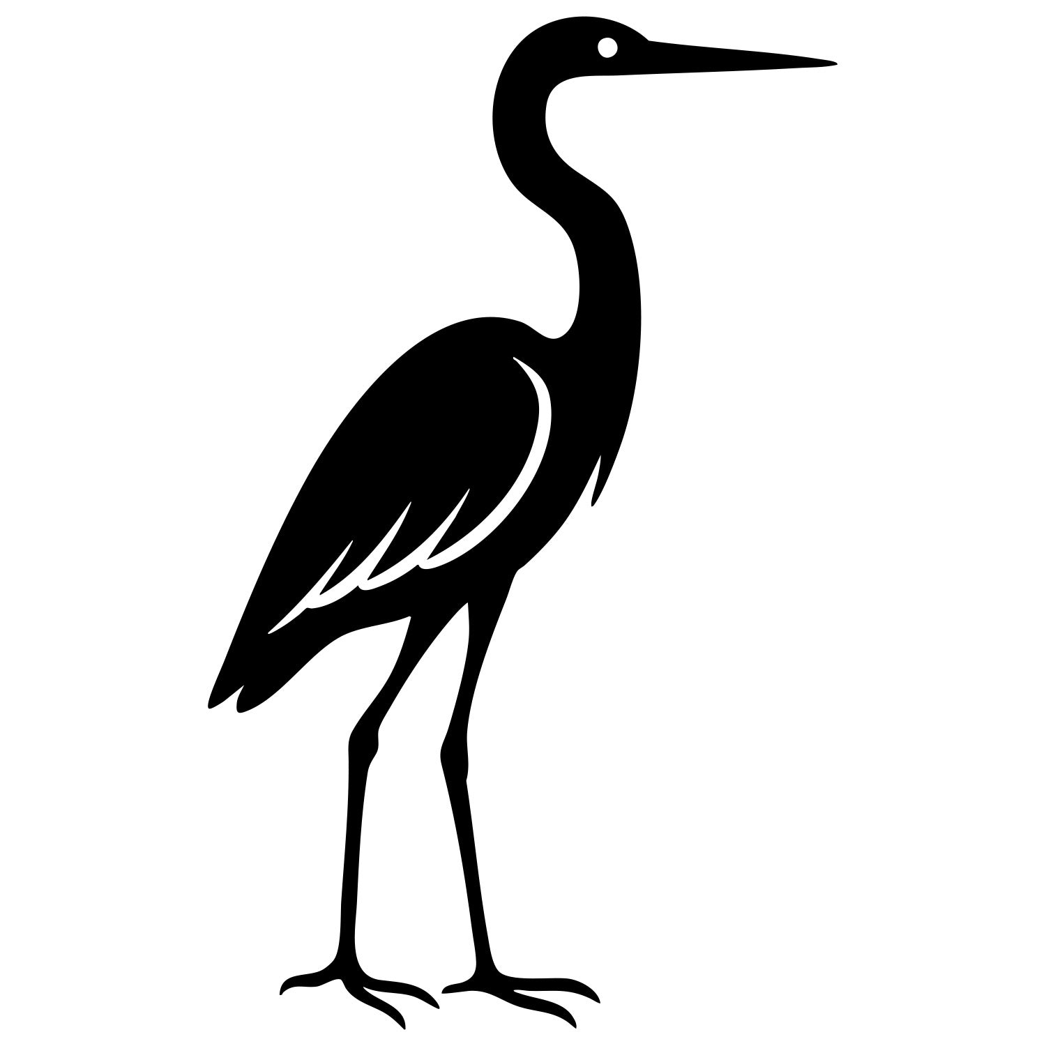 Heron DXF File – CNC Cutting Design | ABHERON28