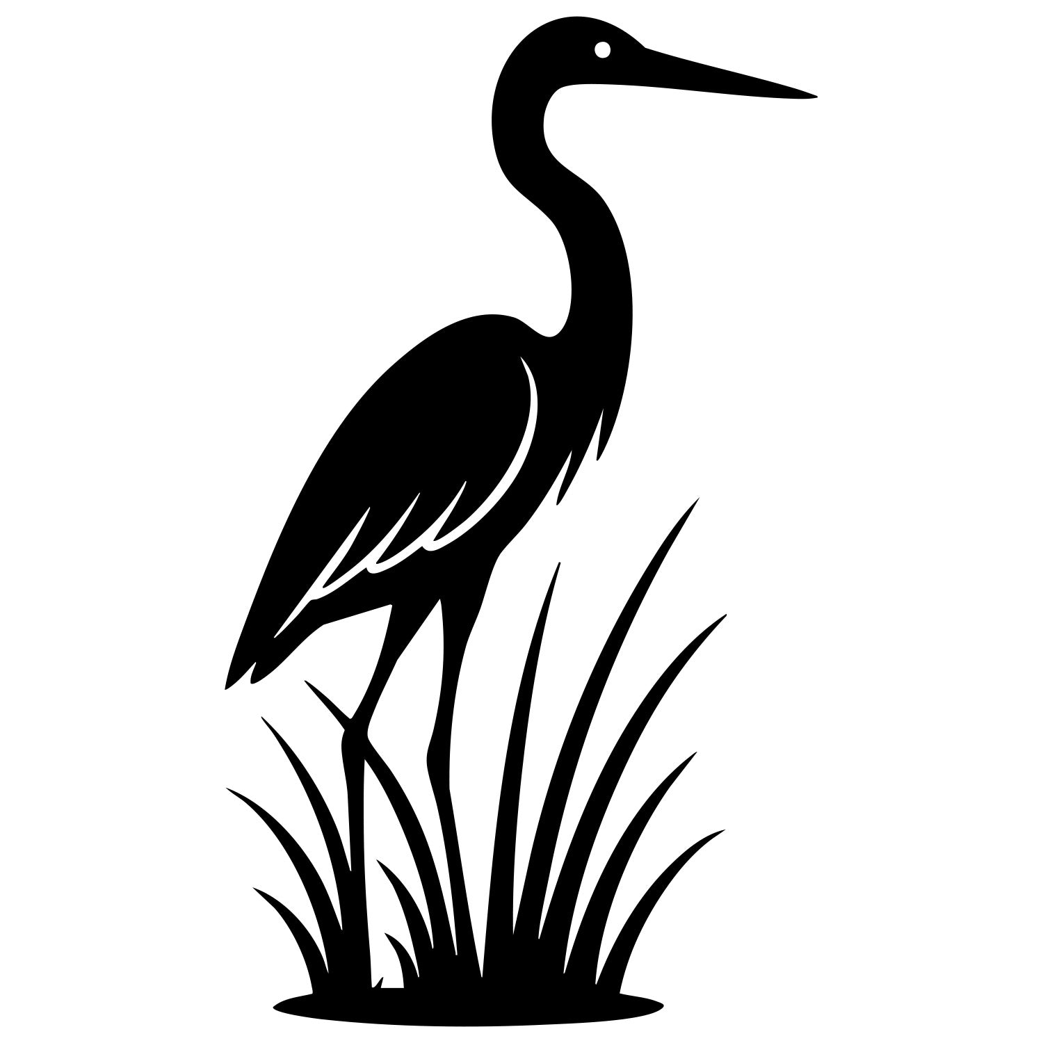 Heron DXF File – CNC Cutting Design | ABHERON30